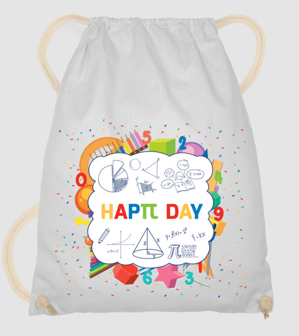 Hapπ Day minta fehér pólón