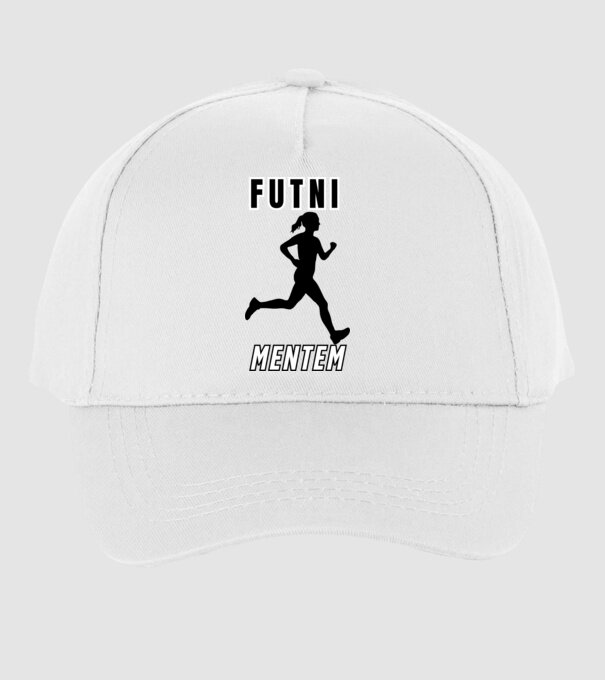 Futni mentem, futó minta nőknek minta fehér pólón