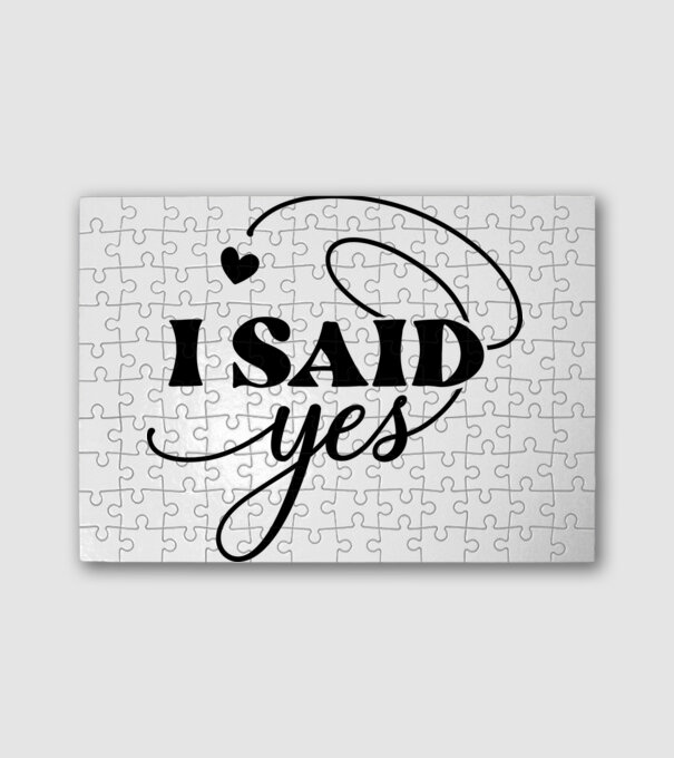 Igent mondtam, I said yes minta fehér pólón