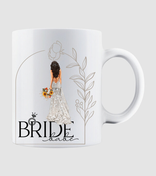 Menyasszony, Bride babe minta fehér pólón