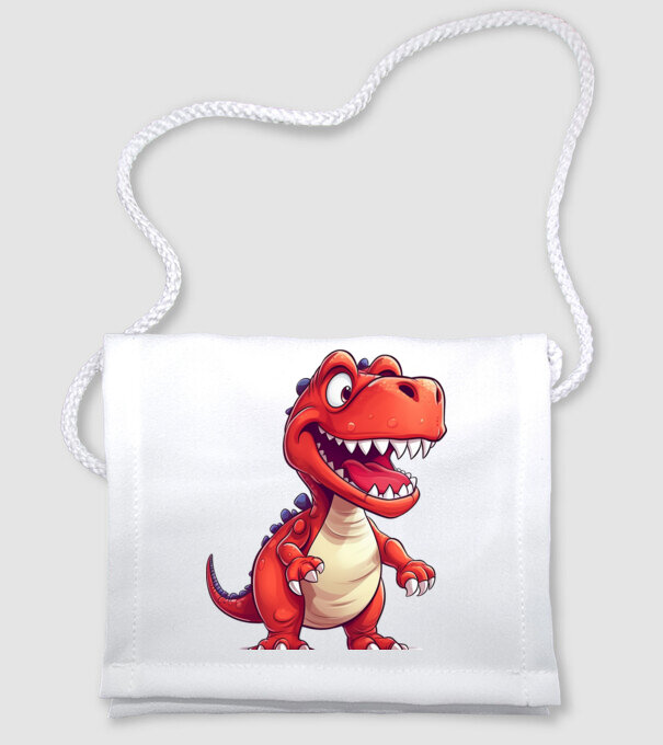 Dino minta fehér pólón