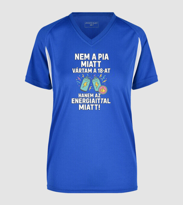 Nem a PIA minta királykék pólón