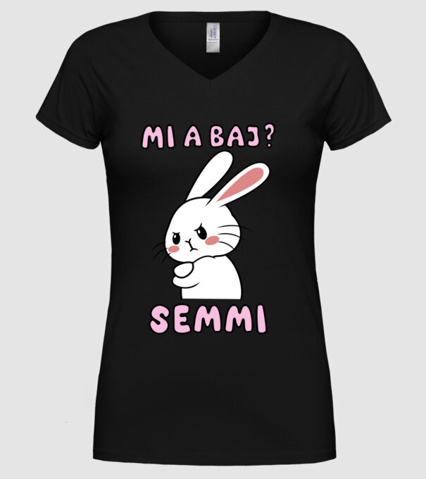Minden oké, semmi baj! minta fekete pólón