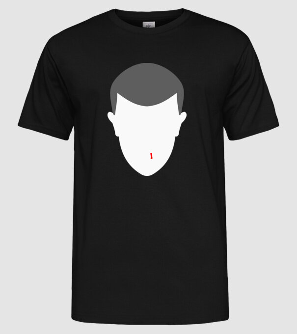 Eleven/Tizenegy/Tizi -Stranger Things (minimalista design) minta fekete pólón