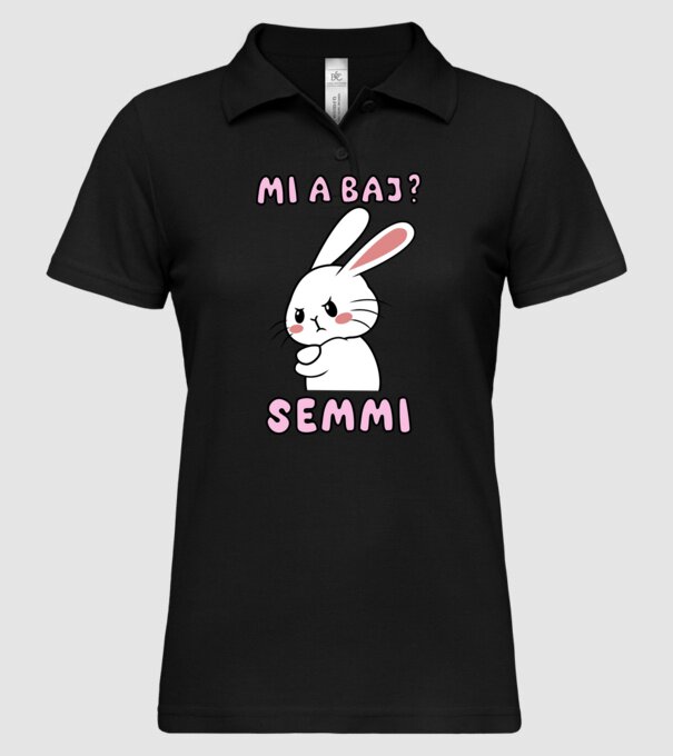 Minden oké, semmi baj! minta fekete pólón