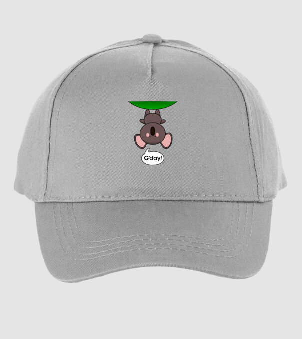 G'day - Aranyos Koala Ausztráliából minta szürke pólón
