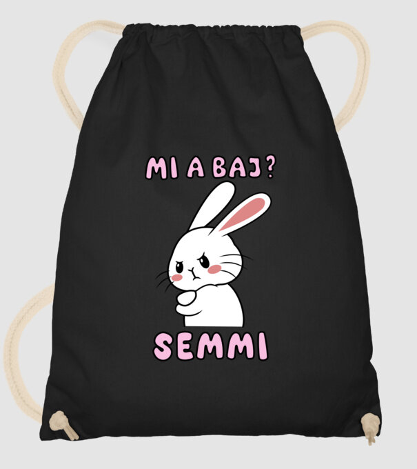 Minden oké, semmi baj! minta fekete pólón
