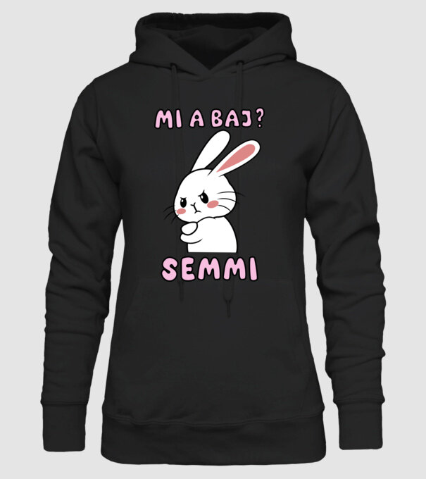 Minden oké, semmi baj! minta fekete pólón