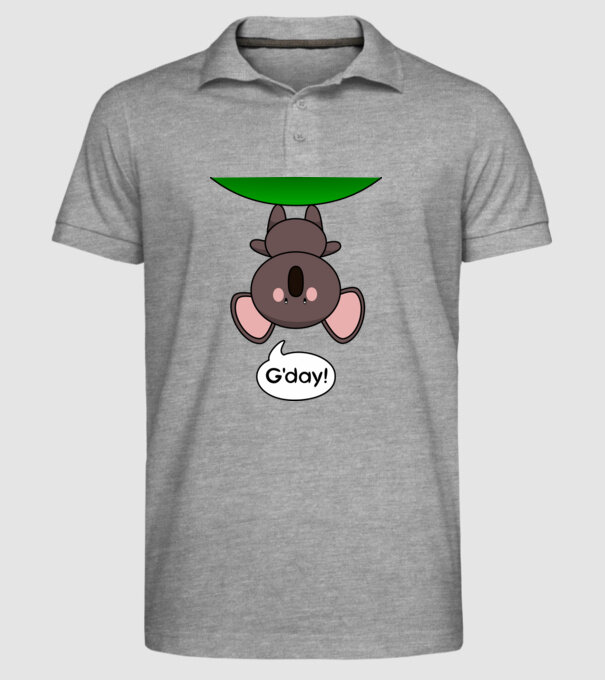 G'day - Aranyos Koala Ausztráliából minta szürke pólón
