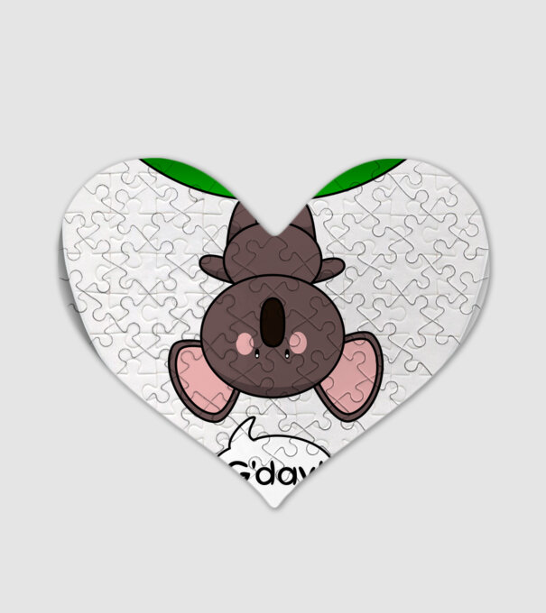 G'day - Aranyos Koala Ausztráliából minta fehér pólón