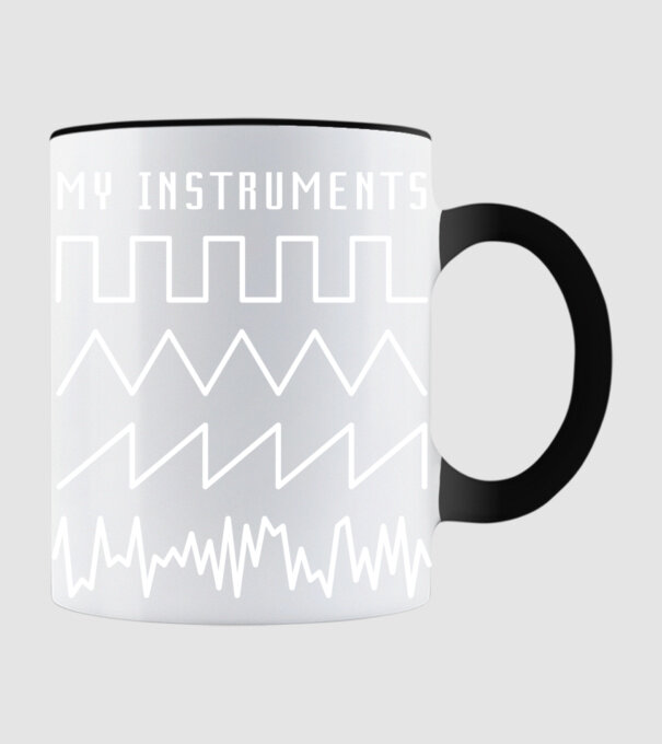 My Instruments - SID chiptune minta fekete pólón