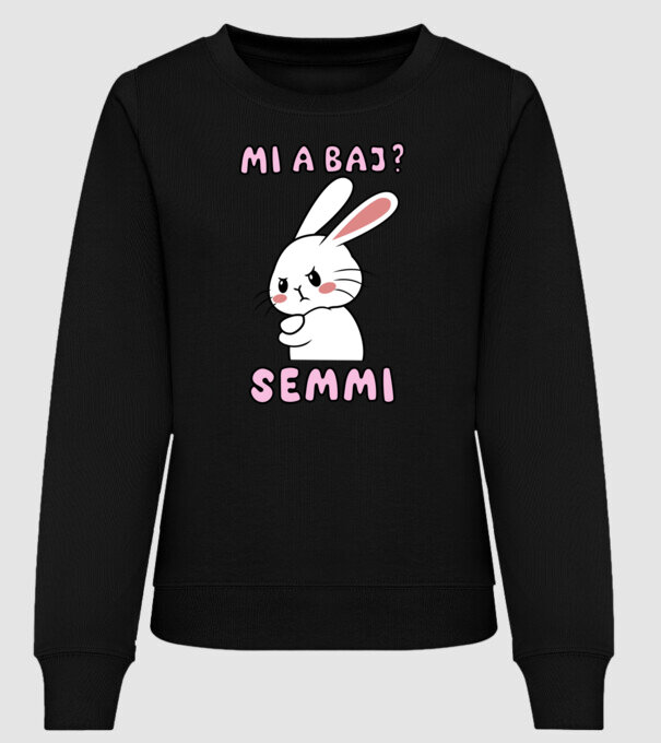 Minden oké, semmi baj! minta fekete pólón