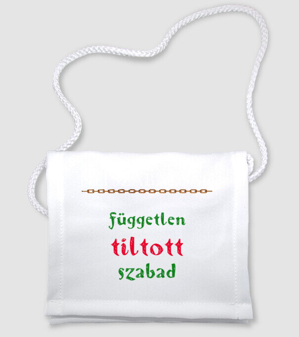 Népszabadság 1 minta fehér pólón