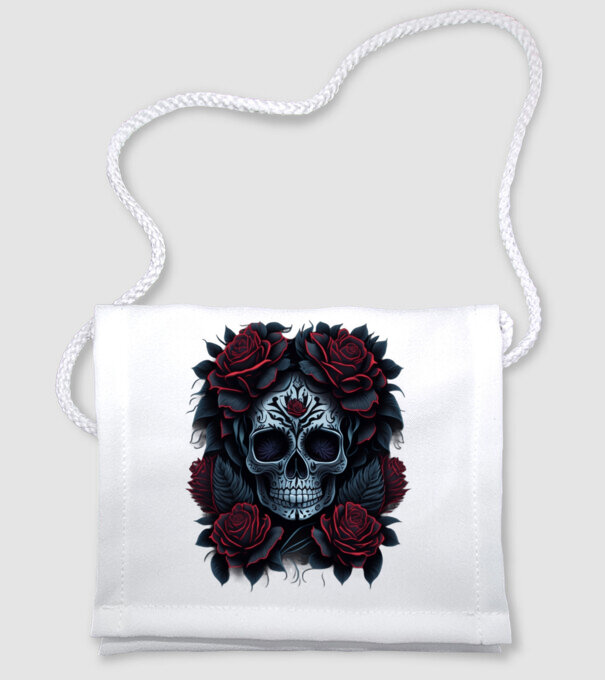 Sugar Skull Art 4 minta fehér pólón