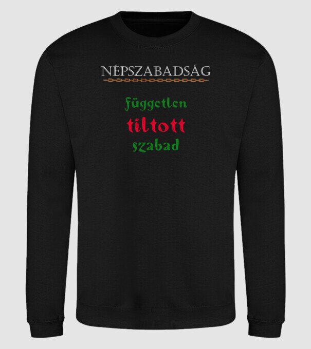 Népszabadság 1 minta fekete pólón