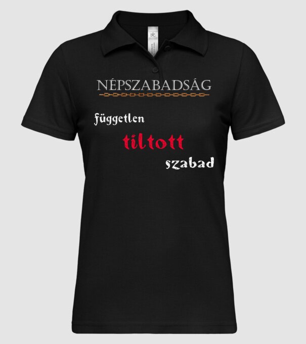Népszabadsag 3 minta fekete pólón