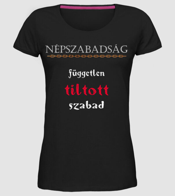 Népszabadsag 4 minta fekete pólón
