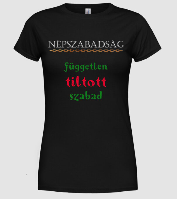 Népszabadság 1 minta fekete pólón
