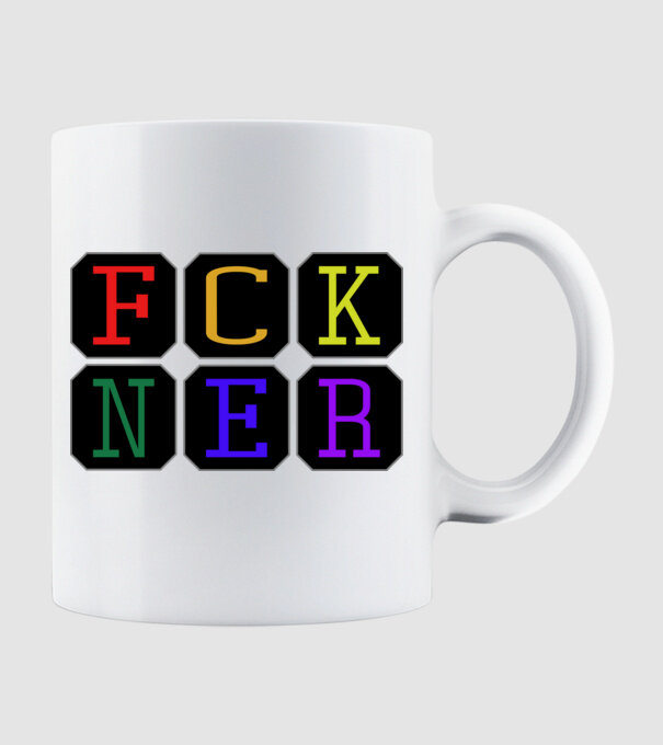 FCKNER 3 minta fehér pólón