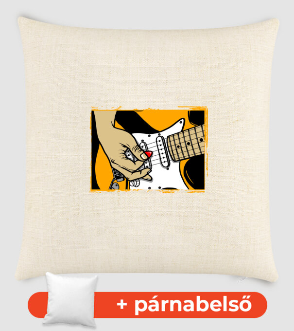 Gitár Forever minta homokszín pólón
