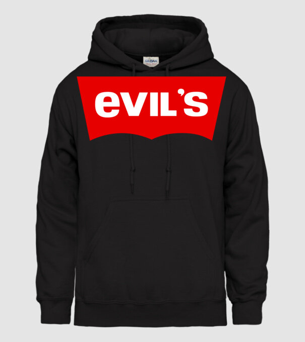 EVIL'S minta fekete pólón