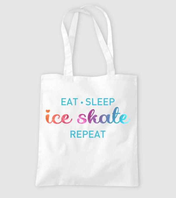 Ice skate repeat minta fehér pólón