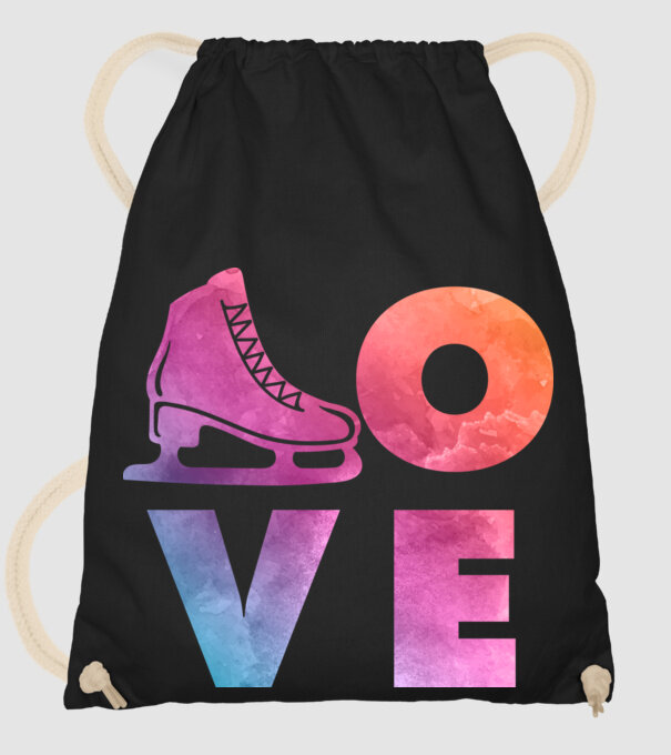 Skating love minta fekete pólón