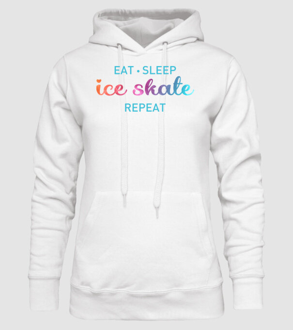 Ice skate repeat minta fehér pólón