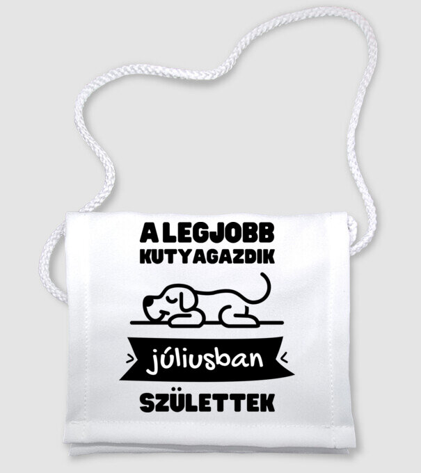 A legjobb kutyagazdik júliusban születtek minta fehér pólón