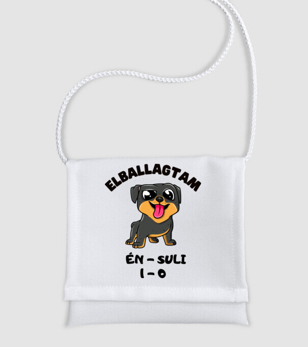 Elballagtam Én-Suli 1-0 kutyás minta fehér pólón