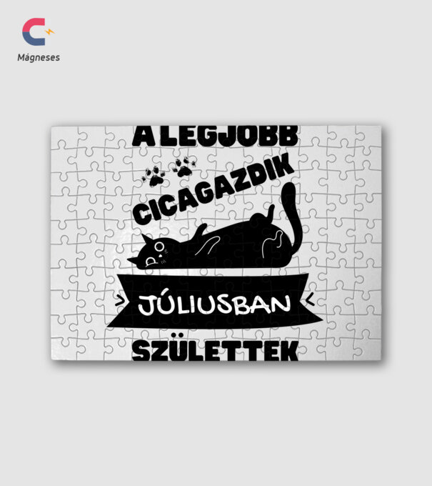 A legjobb cicagazdik júliusban születtek minta fehér pólón