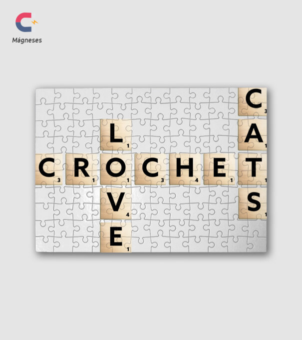 Love Cats Crochet (Szerelem Cicák Horgolás) minta fehér pólón