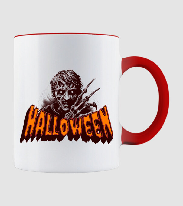Halloween  minta piros pólón