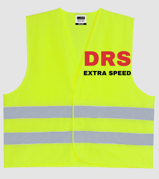 DRS Extra Speed minta neonsárga pólón