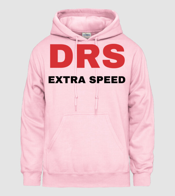 DRS Extra Speed minta világos rózsaszín pólón