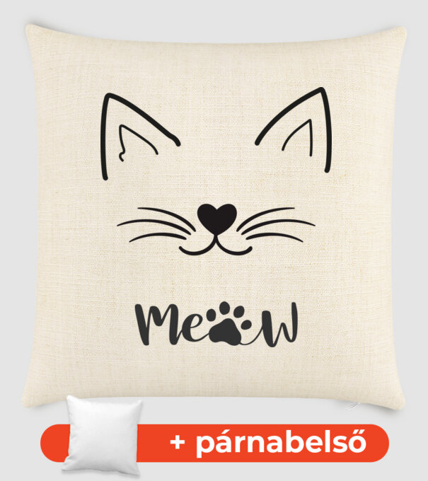 Meow minta homokszín pólón