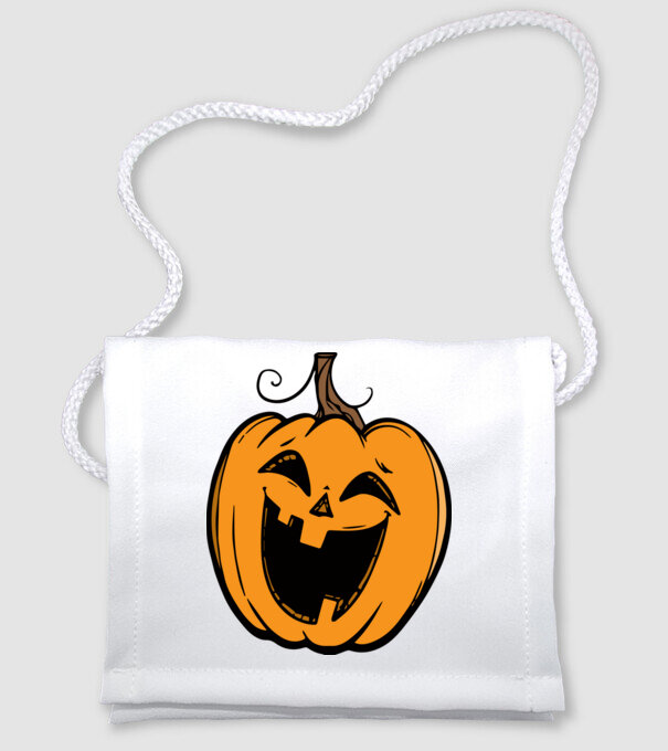 halloween tök, halloween minta minta fehér pólón