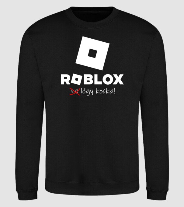 Roblox - (színezhető) minta fekete pólón