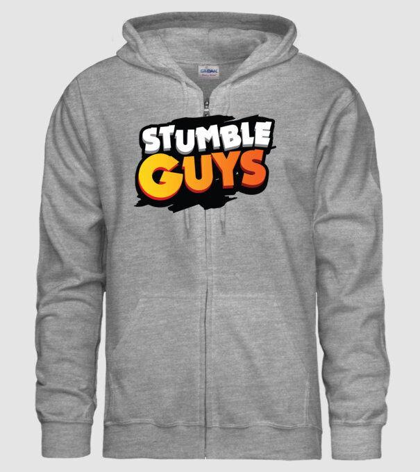 Stumble guys minta szürke pólón