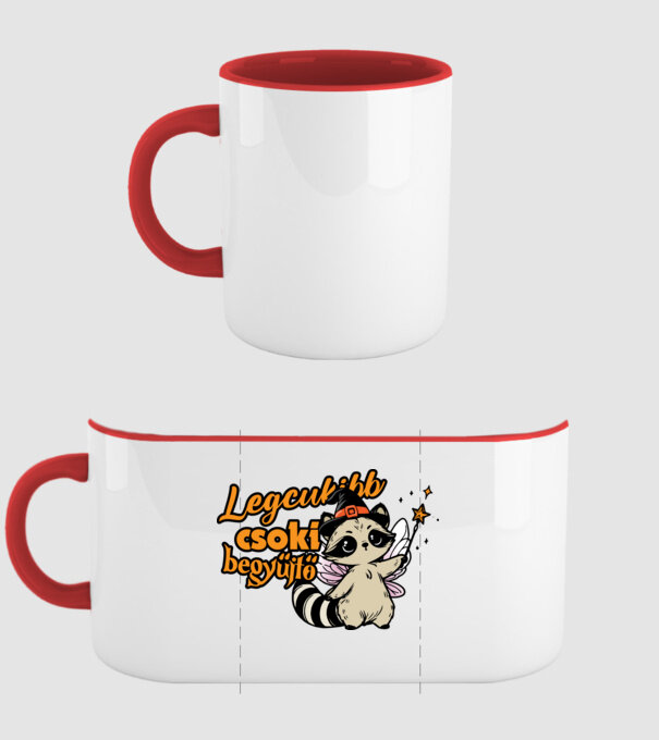 Legcukibb csokigyűjtő halloween pólóminta minta piros pólón