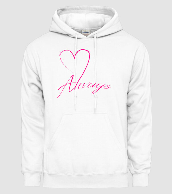 Always love - (színezhető) minta fehér pólón