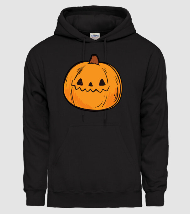 halloween tök, halloween minta minta fekete pólón