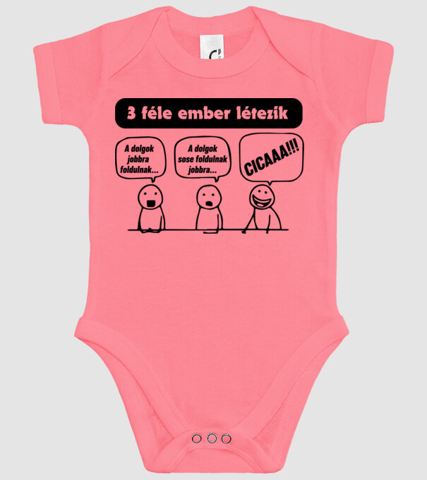 3 féle ember létezik minta rózsaszín pólón