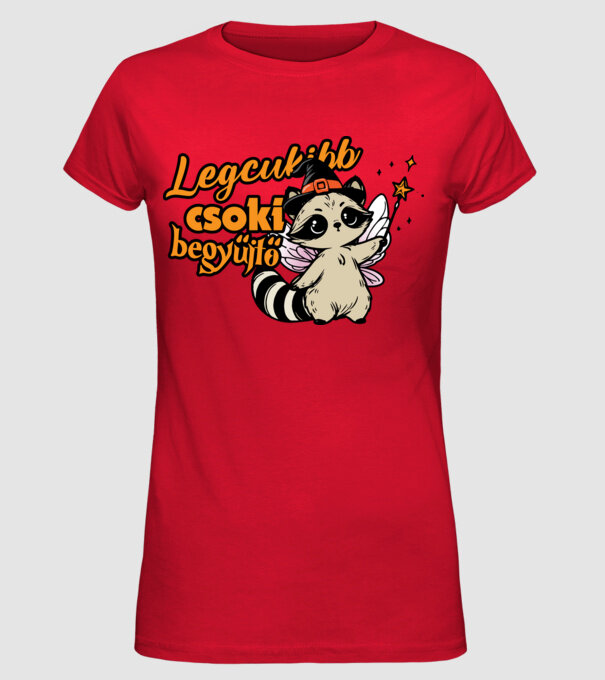 Legcukibb csokigyűjtő halloween pólóminta minta piros pólón