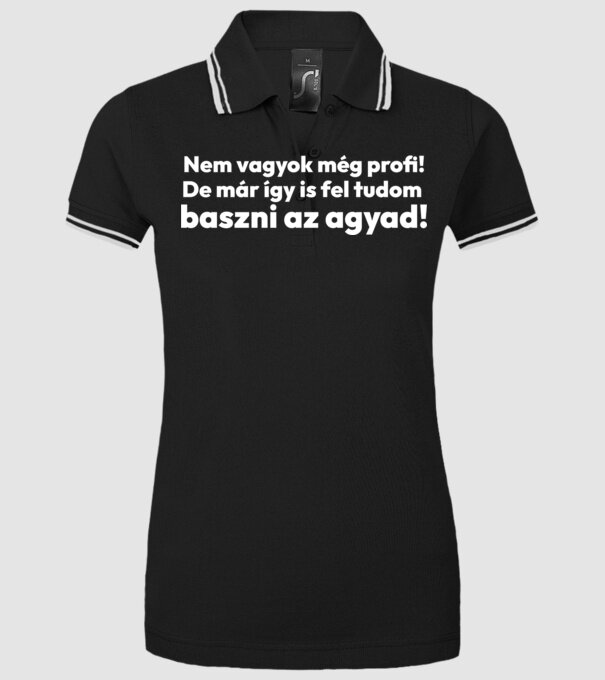 Nem vagyok profi de így is feltudlak idegesíteni minta fekete pólón