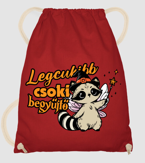 Legcukibb csokigyűjtő halloween pólóminta minta piros pólón