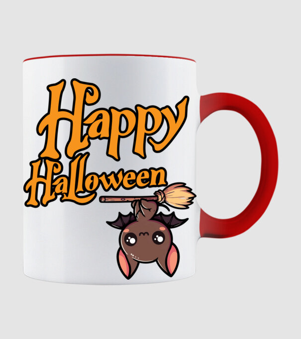 Happy Halloween - pólóminta minta piros pólón