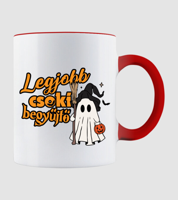 Legjobb csokigyűjtő halloween pólóminta minta piros pólón