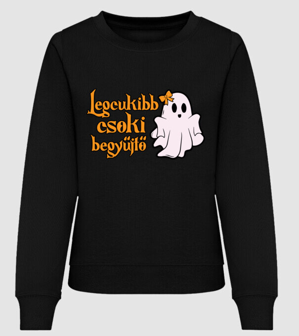 Legcukibb csoki begyűjtő halloween pólóminta minta fekete pólón