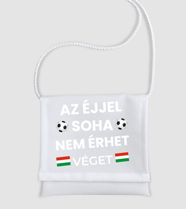 Az éjjel soha nem érhet véget minta fehér pólón